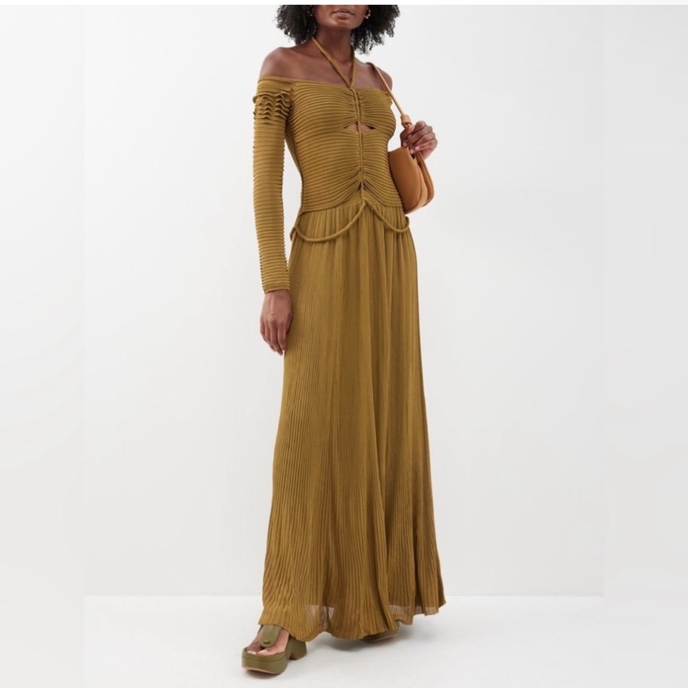 Altuzarra ❗️PRICE DROPPED❗️ Imia Ruched Off-the-Shoulder Cutout Gown Dress